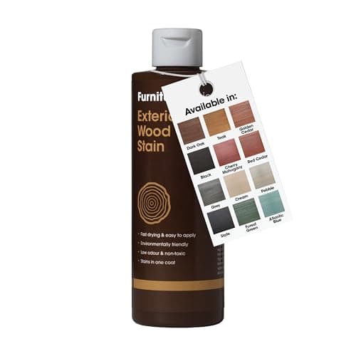 Image of Exterior Wood Stain (Golden Cedar) - Quick Drying and Easy-to-Apply - Concentrated Wood Stain for Outdoor Wood, Garden Furniture, Windows & Cladding - 250ml