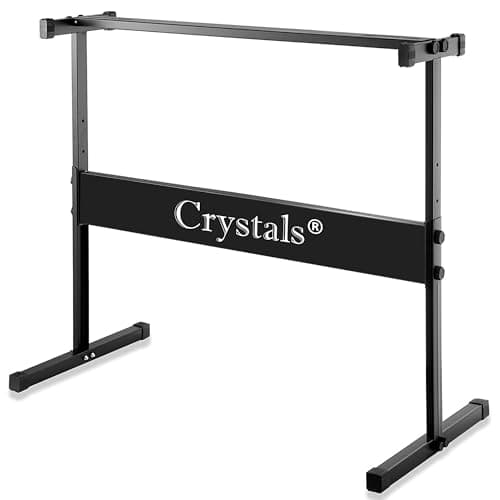 Image of Portable Full-Size Keyboard Stand – Adjustable X-Frame Piano Stand with Non-Slip Rubber Caps, Heavy-Duty Steel Construction, Foldable Design for Digital Pianos, Keyboards & Synthesizers