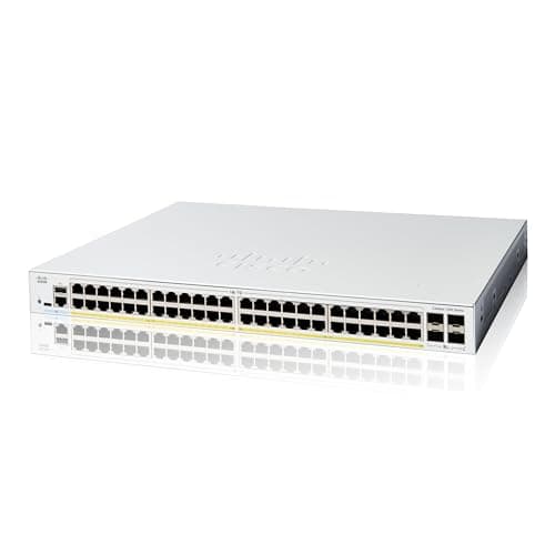 Image of Cisco Catalyst 1200-48P-4G Smart Switch, 48 Port GE, PoE, 4x1GE SFP, Limited Lifetime Protection (C1200-48P-4G)