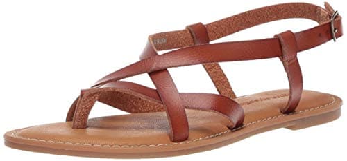 Image of Amazon Essentials Women's Casual Strappy Sandal, Tan, 7 UK