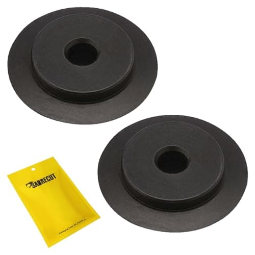 Image of 2 x SabreCut APSCWC01_2 Replacement Cutting Wheels for Automatic Pipe Cutters Compatible with APSC15 and APSC22 - Longlife SKS-3 High Chrome Tool Steel Blades for Smooth Accurate Cuts