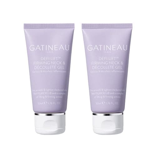 Image of GATINEAU Defi Lift Neck & Décolleté Gel Duo - 50ml x2, Rejuvinating Gel, Filmexel® & Sorghum Bicolor Stalk Juice, Firms, Sculpts & Tightens Neck & Décolleté, Smooths Fine Lines & Improves Skin Tone
