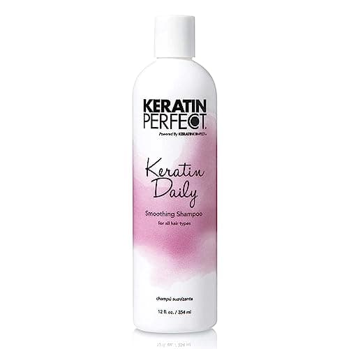 Image of Keratin Perfect Daily Smoothing Shampoo - Salon Quality Product for Healthier Hair - Nourishing Extracts Protects Your Scalp - Makes Keratin Treatment Optional - Ideal for All Hair Types - 354 ml