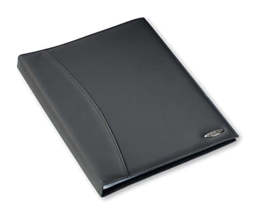 Image of Rexel Soft Touch Display Book A4 Black Smooth Leather (36 Pockets)