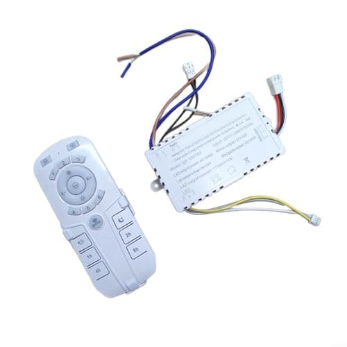 Image of QH007 DC Inverter Ceiling Fan Light Remote Control & 24G Driver Controller with Oscillation Function, White(A)