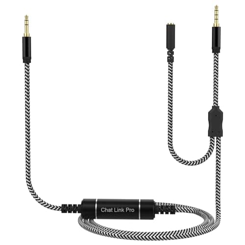 Image of Asobilor Chat Link Pro - Audio Cable, Compatible with Elgato HD60 S+, HD60 S, HD60 PRO, HD60 X, HD60, 4K 60 PRO Gaming Capture Card, Works on PS5/PS4, Xbox One, Pc (3.5mm Jack, 9.2Ft/2.8M)