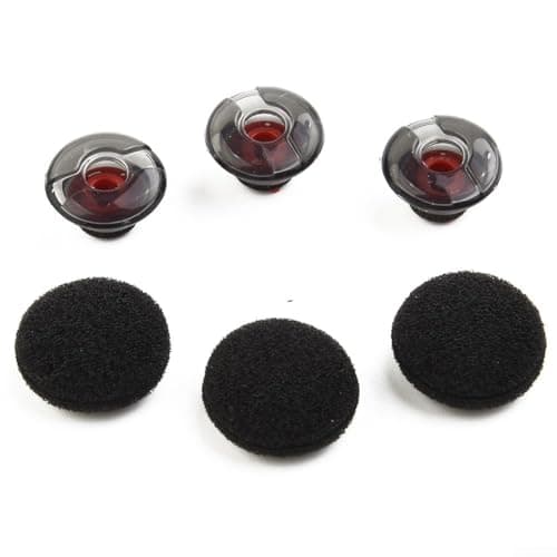 Image of Earbud Replacement Tips for Plantronics For Voyager 5200 and 5220 Headsets Supporting Consistent Seal Temperature Variations (3pc l (3pc m (14mm))