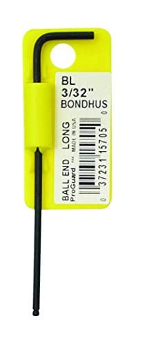 Image of Bondhus BL3/8 BARCODED BALLEND Hexagon Key, 3/8", 15714, PROTANIUM Precision HIGH Torque Steel