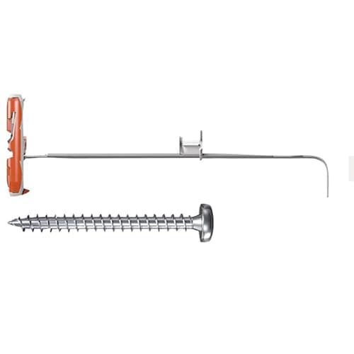 Image of fischer - DuoTec plasterboard Plugs, Screws and wall Plugs TV Bracket 12 mm, Bag 2 pcs dowels + 2 pcs Screws