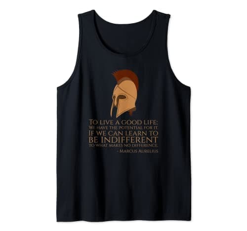 Image of Marcus Aurelius On Living A Good Life - Stoicism Philosophy Tank Top