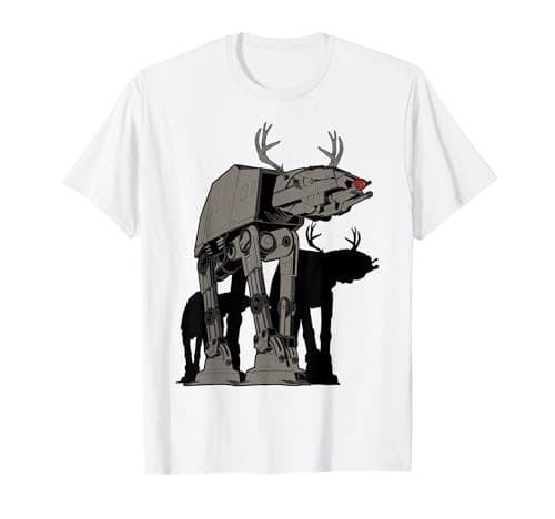 Image of Star Wars AT-AT Christmas Reindeer Group T-Shirt