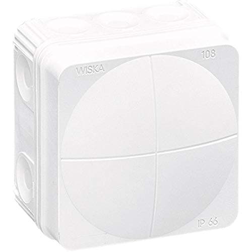 Image of Wiska 10060622 Weatherproof Junction Box IP65 76mm x 76mm x 51mm (White)
