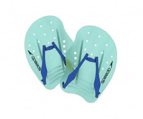 Image of Speedo Unisex-Adult Tech Paddle Hand Paddles for Swimming | Training Aids, Arctic Glass, L