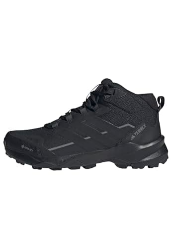 Image of adidas Men's Terrex Skychaser AX5 Mid Gore-TEX Hiking Shoes, Core Black/Core Black/Carbon, 9 UK