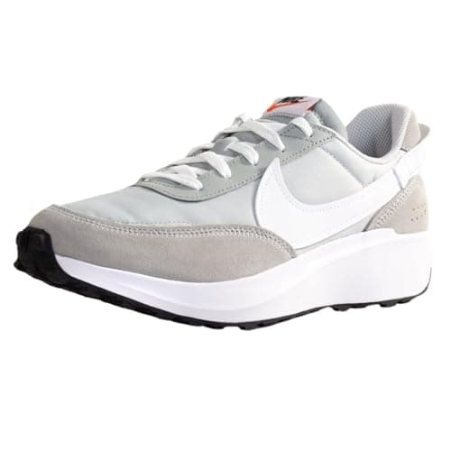Image of NIKE Men's Waffle Debut Sneaker, Grey Fog/White-LT Smoke Grey-White, 8 UK