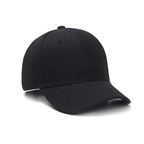 Image of Boolavard Baseball Cap Adjustable Size for Running Workouts and Outdoor Activities All Seasons (Black)