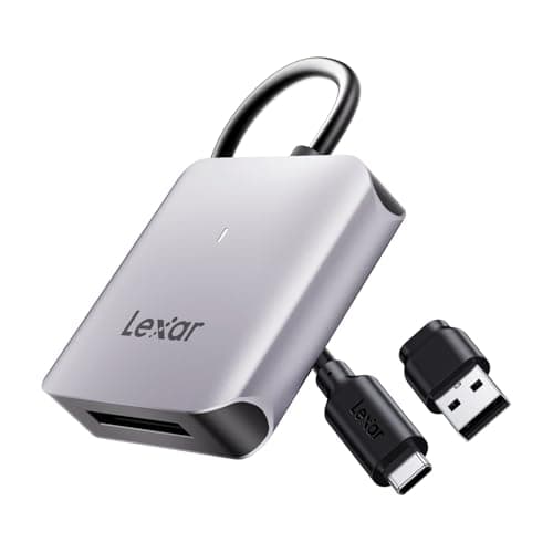 Image of Lexar RW510 CFexpress Type B Card Reader, Up to 10Gbps, USB 3.2 Gen 2 CF Memory Card Reader for CFe Type B Card, CF Card Reader Includes USB Type-C Cable (LRW510U-BNHNG)