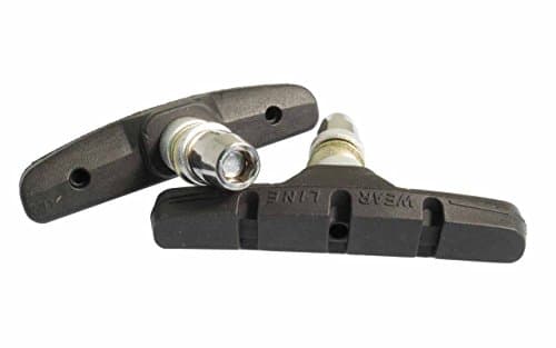 Image of Ashima V-Brake One Piece Shoe/Pad Black 70Mm Rim Brake Pads