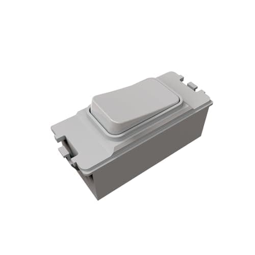 Image of ENER-J 1 Gang Wireless Kinetic Switch, Batteryless, IP65, Black/White, compatible with MK Logic Grid Plates