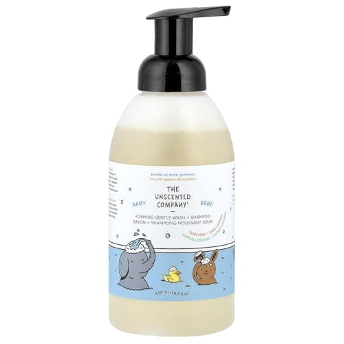 Image of Baby, Foaming Gentle Wash + Shampoo, Fragrance Free, 18.6 fl oz (550 ml), The Unscented Company