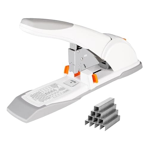 Image of Amazon Basics Heavy-Duty Stapler, 130 Sheets, White