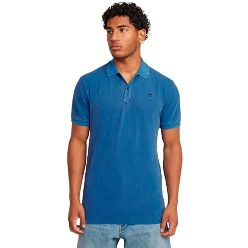 Image of G-Star Men's Dunda Slim Polo , Blue (pilot gd D11595-D756-H190), S