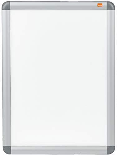 Image of Nobo A3 Poster Frame Sign Holder With Snap Frame, Wall Mounted, Aluminium Trim, Anti-Glare Protective Cover, Premium Plus, Silver, 1902213