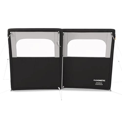 Image of Dometic AIR Break Tour Inflatable Windbreak & Door System – Modular Air Frame Camping Windbreak with Weathershield™ Tour 300D Fabric & Clear Window Panels (AIR Break Tour Door)
