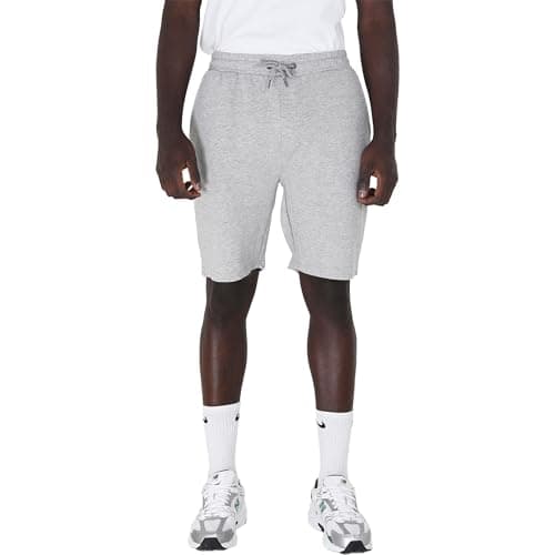 Image of BRAVE SOUL Mens Sweat Comfy Summer Fleece Jersey Baggy Jogging Shorts S-XXL, Grey - Tarley, L