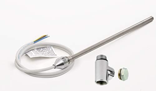 Image of Valdern DUAL FUEL TOWEL RAIL ELECTRIC HEATING ELEMENT KIT (150W / 250W / 300W / 400W / 600W) FOR BATHROOM TOWEL RAILS AND RADIATORS WARMERS/CHROME CAP WITH T PIECE AND BLANKING PLUG (150 Watt)
