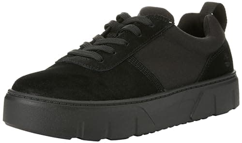 Image of Timberland Women's Laurel Court Low Lace-up Trainers, Black Suede, 37.5 EU Weit