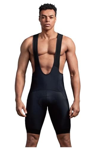 Image of CEROTIPOLAR Men's Pee Opening Cycling Bibs Shorts Padded,Gravel Bike Biking bib Shorts Bicycle Shorts UPF50+ Black