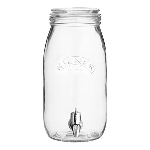 Image of Kilner 3 Litre Glass Storage Jar with Dispensing Tap Ideal for Daily Water Intake, Infused Drinks, and Cocktails Perfect for Home Hosting, Parties & Buffets
