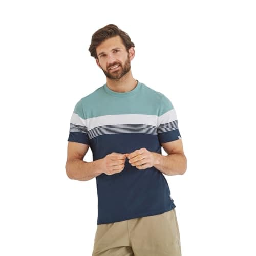 Image of TOG24 Farndon Men's T-Shirt. Crafted from Sustainable Cotton Blend Ensuring It's an Eco-Friendly Choice. Pair with Jeans, Chinos or Shorts for A Classic Casual Summer Look from This Mens T-Shirt.