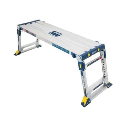 Image of Werner 79023 Adjustable Pro Work Platform Work & Access, Silver, One Size