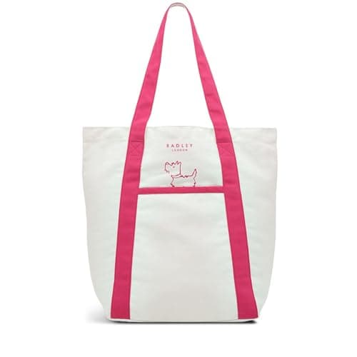 Image of RADLEY Hide and Seek Dog Large Tote Bag in Coulis Canvas