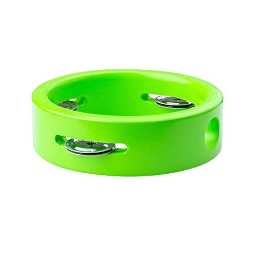 Image of Bigjigs Toys Mini Tambourine - Wooden Percussion Instrument, Musical Instruments, Tambourines For Kids, Baby & Toddler Gifts,, Age 10 Month Olds +
