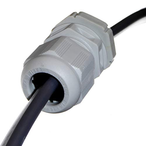 Image of Wiska Waterproof 20mm Cable Gland for 2.5 - 4mm Flat Twin and Earth T&E Cables - TKE/P 20/FFD/2.5-4 10106238