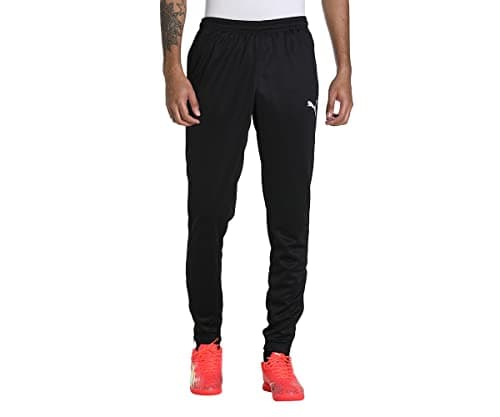Image of PUMA Unisex Teamrise Poly Training Football Pants, Puma Black-puma White, M EU
