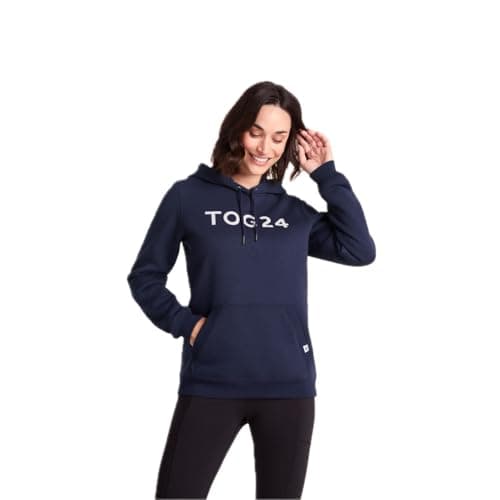 Image of TOG24 Magdalen Womens Graphic Hoody with Kangaroo Pocket Oxford Blue
