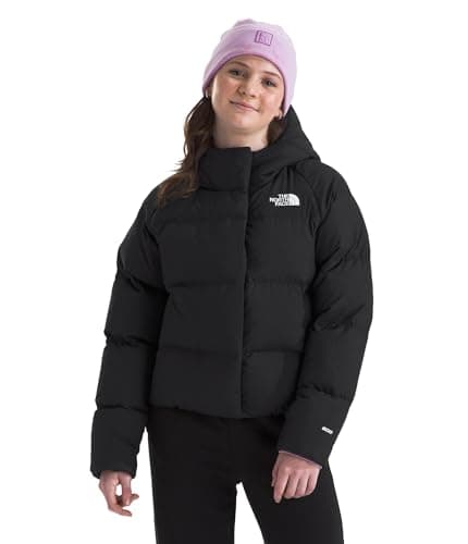 Image of The Noth Face Girl's North Hooded Down Jacket, Tnf Black, 6 Years