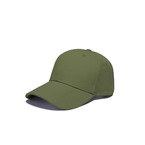 Image of IQONEQ Baseball Caps for Men and Women, Adjustable Fit, 23 Colors (UK, Alpha, One Size, Olive)