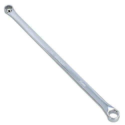 Image of AB Tools 14mm + 15mm Metric Double Ended Ring Spanner Aviation Wrench 12 Sided