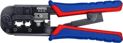 Image of KNIPEX Crimping Pliers for Western Plugs with Multi-Component Handles 190 mm, 97 51 10