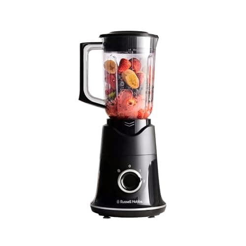 Image of Russell Hobbs Blade Boost 1.5L Jug Blender - Blade Boost Technology - get smoother results - fast, Push down Technology raises blades 20mm to reach all ingredients. Dishwasher safe parts, 750W, 26710