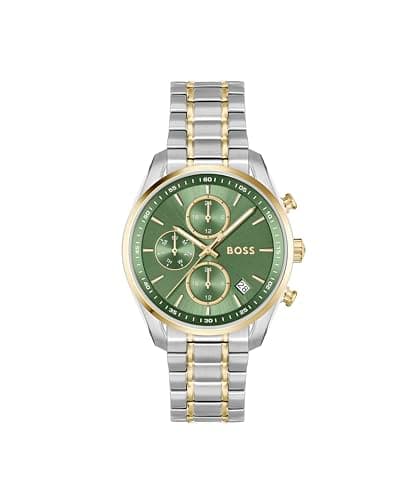 Image of BOSS Analogue Multifunction Quartz Watch for Women Grand Tour Ladies Collection with Two-Tone Stainless Steel Bracelet - 1502766