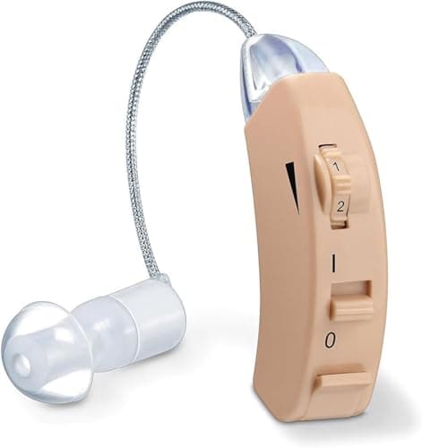 Image of Beurer HA50 Hearing Amplifier | Amplifies the volume of sound for restricted hearing abilities | Barely visible behind the ear | Wide frequency range | Continuously variable volume