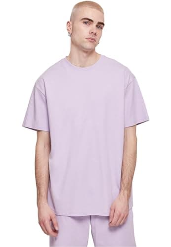 Image of Urban Classics Men's Heavy Oversized Tee T Shirt, Lilac, XL UK