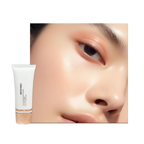 Image of Matte Face Primer, Clear Foundation Based Cream, Oil Control Hydrating Smoothing Makeup, Base Priming Formula Before Make Up, Pore Primer Under Foundation Smooth Skin Tone