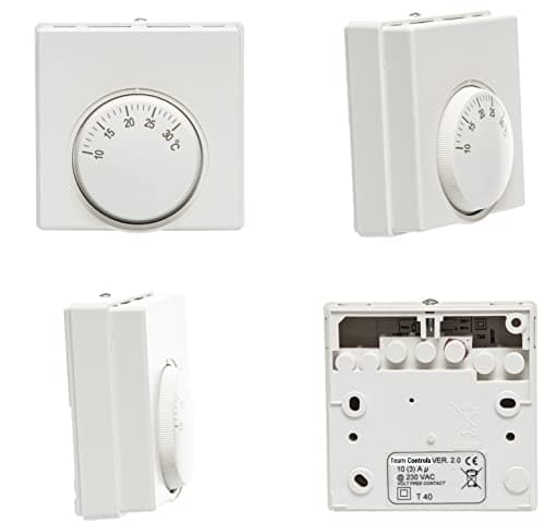 Image of Team Controls Central Heating Room Thermostat Mechanical Adjustable Dial Stat Replaces Honeywell T6360B (TCRSTAT)